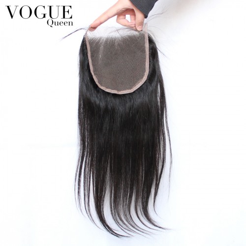 Peruvian Straight Lace Closure 5x5 Human Virgin Hair Lace Closure,Natural Color
